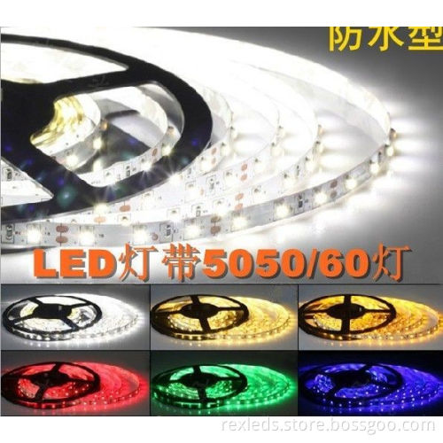 Dc12v 3528 Smd Shopping Malls Led Strip Light For Advertisement , Decoration , Full Color 132lm Lumen